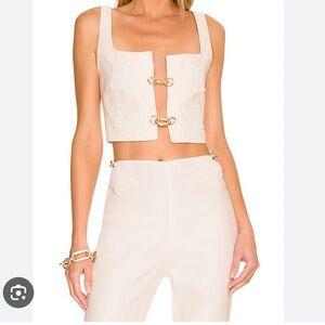Cult Gaia Off White Pant and Top, never worn